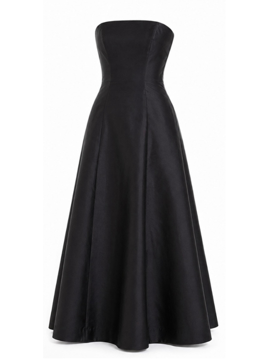 Lauren Ralph Lauren Dresses & Skirts - NWOT Lauren Ralph Lauren 100% Silk Black Strapless Dress Size 8
